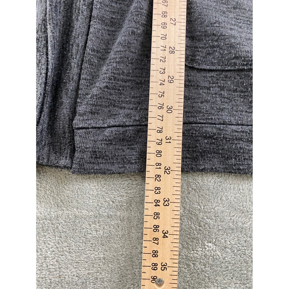 Xersion Womens XL Gray Heathered Open‎ Front Cardigan Pockets Criss Cross Back - Picture 12 of 16